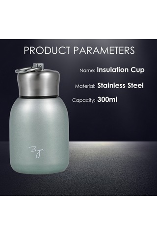 Gajeena 304 Paslanmaz Çelik 300ml Yeşil Isı Yalıtımlı Termos Bardak - Uzun Süre Isı Tutar, Her Zaman Yanında