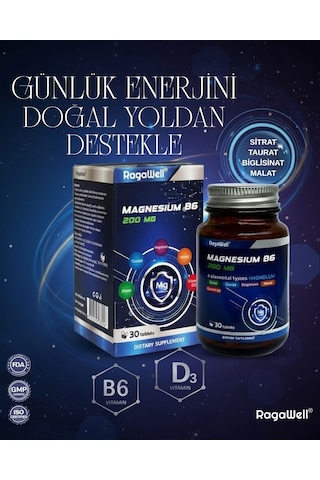 Ragawell Magnesium B6+d3 30 Tablet