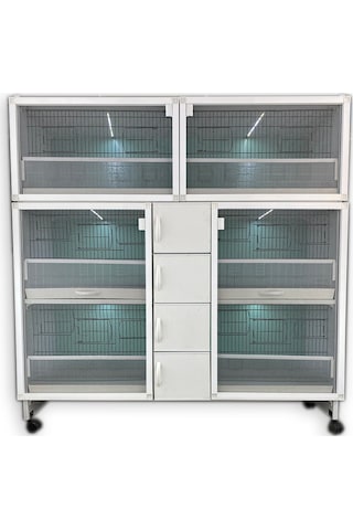İstanbul Kafes Model 6Ys-Oy Pvc Kuş Dolabı