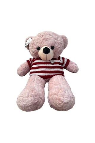 Kazaklı Kaliteli Peluş Ayıcık Uyku Arkadaşım Hediyelik Peluş Ayı 75 Cm Pembe Pembe
