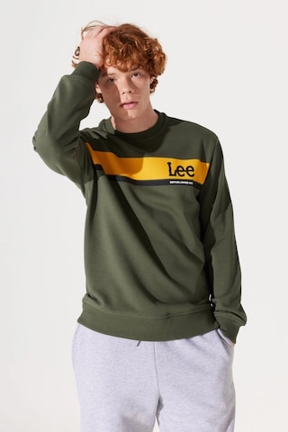 Lee Bisiklet Yaka Regular Fit Haki Erkek Sweatshirt L232501801 001