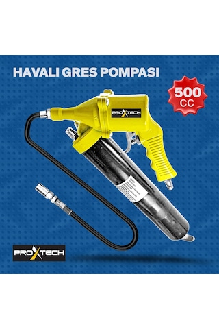 Yüksek Kalite Havalı Gres Yağ Tabancası 500cc  Büyük Boy  Hortum