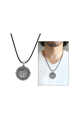 Üzerinde Arapça "Allah" Içinde Ayetel Kürsi Yazılı 925 Ayar Gümüş (429361740)