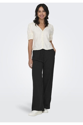 Only Onltızana Cotton Loose Pants Wvn 15319090 Siyah 001