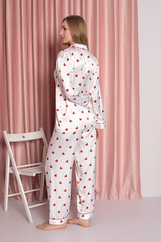 Jumelles Kadın Krem Saten Pijama Takımı Krem