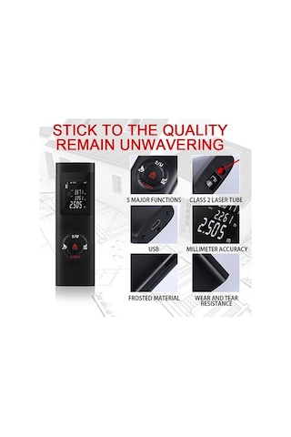 Tongxida 40 Metre El Tipi Lazer Ölçer, Ev Dekorasyonu Ve İnşaat İçin Hassas Mesafe/alan/obje Hızı Ölçümü, Çizim Yolu Ölçer