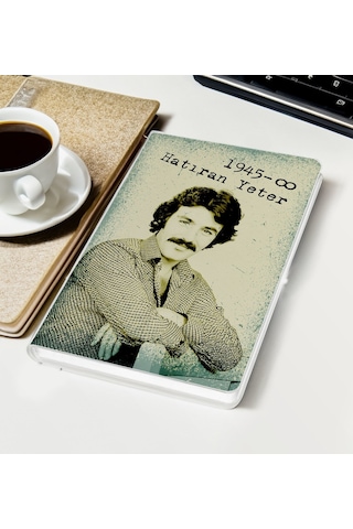 Bk Gift Ferdi Tayfur Hatıran Yeter Tasarımlı Beyaz Defter-1, Arkadaşa Hediye Kobitmeyencom33638 Bk Gift Renkli