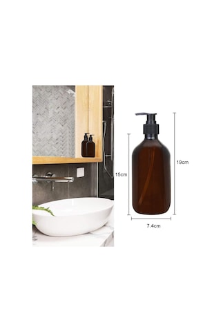 4 Adet 500 Ml Sıvı Sabunluk Pompalı Plastik, Losyon Dispenseri, Boş Şişe, Siyah Losyon Pompalı, Losyon, Duş Jeli Çok Renkli
