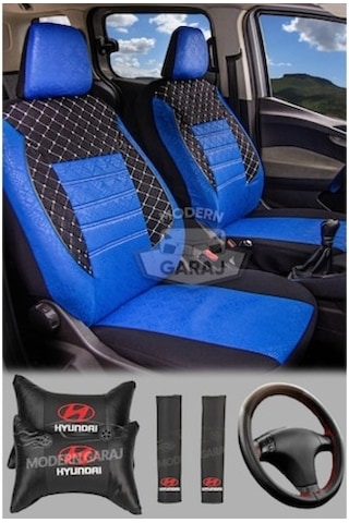 Hyundai Accent Era Fitilli Koltuk Kılıfı Boyun Yastığı Kemer Konf