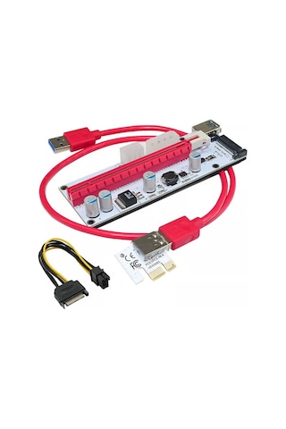 PCI-E 1X To 16X USB 3.0 Riser Kart Uzatıcı Yükseltici
