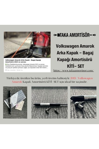 Volkswagen Amarok Arka Kapak - Bagaj Kapağı Amortisörü 2023 Ve Sonrası