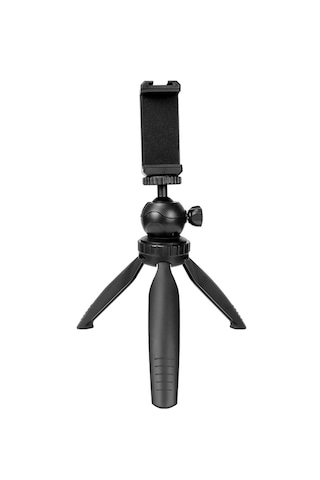 Ayex Pocket M2t Mini Masaüstü Tripod + Telefon Tutucu 19cm Yükseklik Ayarı, 2,5kg Taşıma Kapasitesi, 360 Döner Kafa -