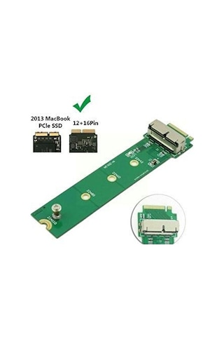28 Pin Apple Uyumlu MacBook Ssd Nvme Çevirici 12+16 2013 2014 2015 2016