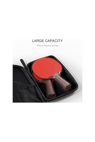 Masa Tenisi Raket Kapağı Eva Kapak 290x195x50mm Masa Tenisi Raket Kapağı Masa Tenisi Raketi Çanta Su Geçirmez Kürek Kılıfı Parçası Siyah