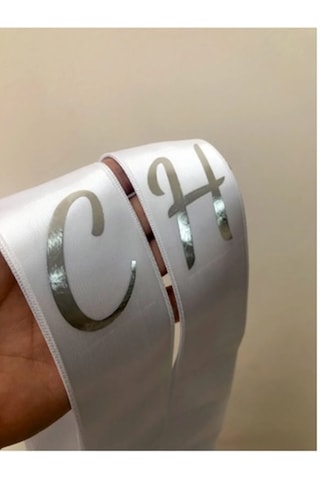 Gelin Damat Isimli Tören Takı Kurdelesi 2 Adet B-36