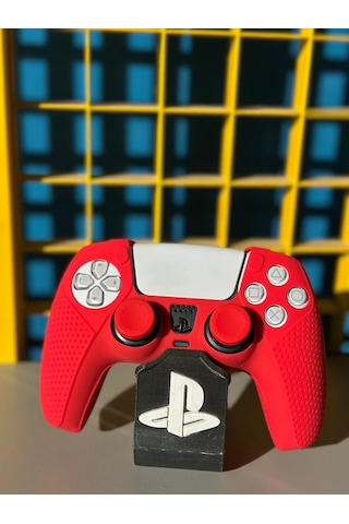 P-5 Silicone Protective Kit Playstation 5 Dualsense Koruma Seti - Kırmızı