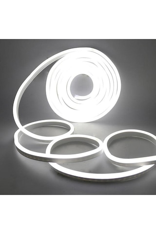 Sunlight Neon 12V Hortum Şerit Led 5 Metre Beyaz Işık