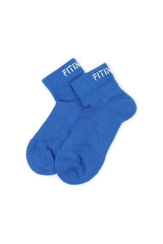 Premium Performance Quarter Mavi Unisex Spor Çorap Mavi