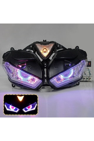 Yamaha R3 R25 Ön Far 2015 2018 Model Özel Tasarım Mercekli Led Angel Gözlü Far Premium Kalite 1 ADET
