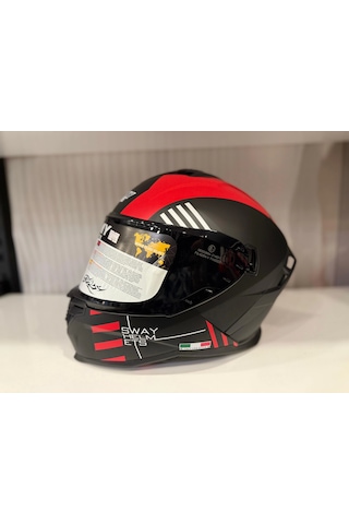 Sway Sw 867 Blade Full Face Kapalı Kask Kırmızı - Siyah