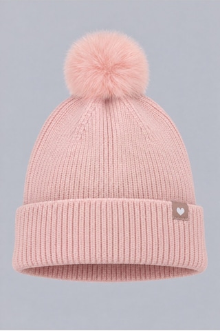 Defacto Dokuma Etiketli Triko Bere Kız Bebek E9999a526wnpn424 Pembe-pn424