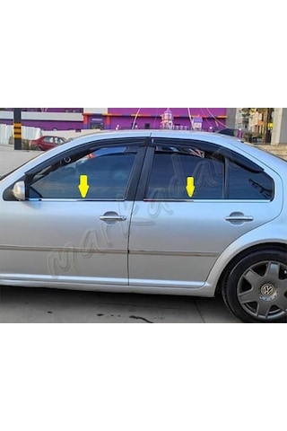 Db Chrome Vw Bora Cam Çıtası Nikelajı 1998-2004 4 Parça  P.Çelik