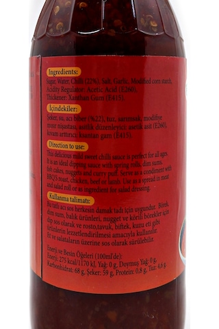 Aroy-D Sweet Chilli Tatlı Biber Sosu 920 G