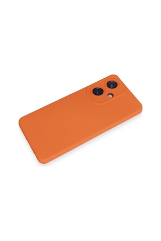Newface - 790 - Vivo Y27 Kılıf Nano İçi Kadife Silikon - Csmo-tex - - Turuncu
