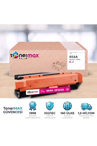 Hp 654a Cf333a Kırmızı Uyumlu Toner - Çipli / Color Laserjet Enterprise M651