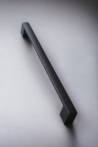 Köprü Alüminyum Metal Lüks Modern Mobilya Çekmece Mutfak Dolabı Kulpu Siyah 96mm 10 Adet Siyah