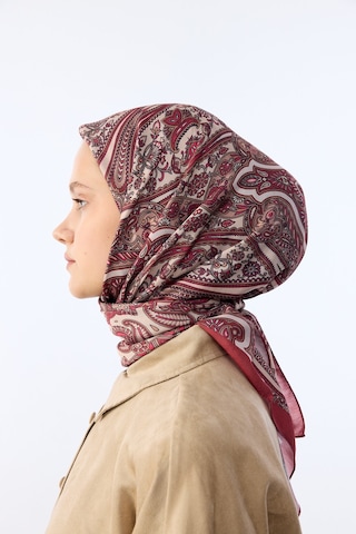 Mirsoy Scarf Zümra Desen Eşarp Bordo