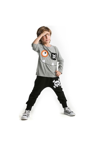 Denokids Happy Pirate Baggy Takım Çok Renkli