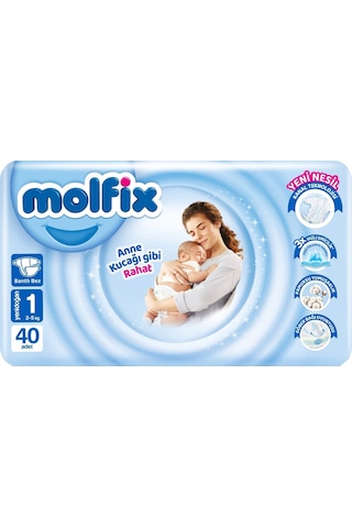 Molfix Bebek Bezi1 Numara 2-5kg Yeni Doğan 120 Adet 3'lü