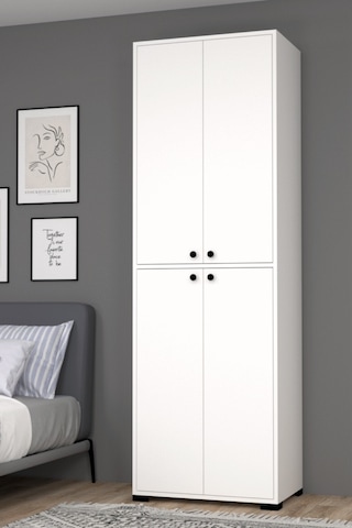 Bükreş No.3 3 Raflı Askılı Bebek Odası Dolabı