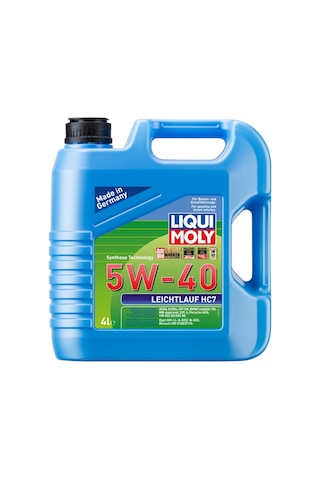 Liqui Moly Leichtlauf Hc7 5W-40 Motor Yağı 4 L Liqui Moly Leichtlauf Hc7 5W-40 Motor Yağı 4 L
