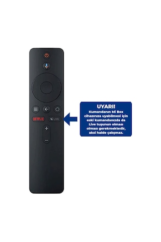 Xiaomi Mi Box S Netflix-Live Tuşlu 4K Android Tv Box Kumanda