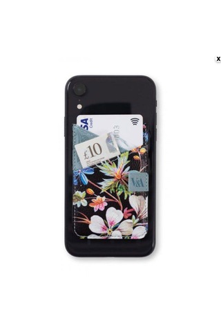 If V&a Bookaroo Yapışkanlı Telefon Arkası Kartlık Ve Cüzdan - Gece Çiçekleri