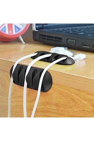 Kablo Kanalı 5 Kanallı Tutucu - 3 Adet Evv-elex00000039