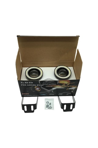 Ford Focus 3 2011-2014 Uyumlu Mercekli Angel Sis Farı Metal Su Geçirmez 76 Mm Turuncu Halkalı Gündüz Farı Angel 2 Adet