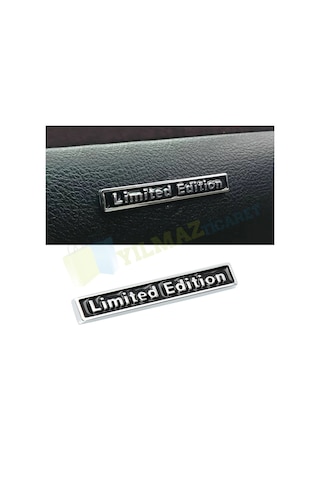 Limited Edition Torpido Bagaj Logo Amblem 3D Metal Paslanmaz Siyah