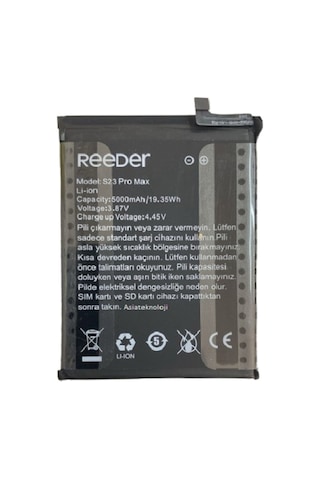 Reeder S23 Pro Max Pil Batarya 5000 Mah Reeder S23 Pro Max Pil Batarya 5000 Mah