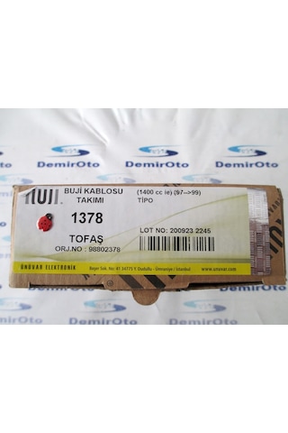 98802378 Buji Kablosu 1,4 İe Tipo UNUVAR