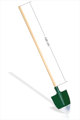 Uzun Saplı 140 Cm Çelik Sivri Uçlu Sağlam 2 Mm Kalınlığında 30 Cm Bel Küreği Bahçe Tarla Ekim Öncesi Toprak Kaldırmak İçin Eğilmez Sertleştirilmiş Sivri Uçlu Çim Depkili Bel Küreği Ve Sap