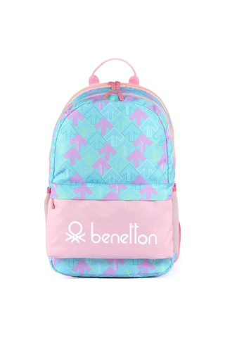 United Colors Of Benetton Bnt03731 Kadın Sırt Çantası Mint/Pembe Çok Renkli