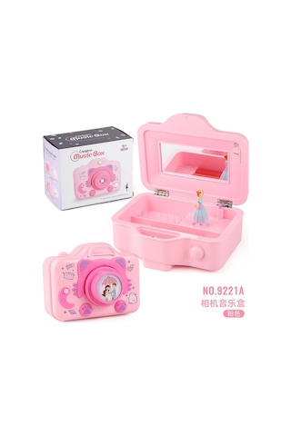 Çocuk Dönen Müzik Kutusu Simülasyon Kamera Projeksiyon Bale Dans