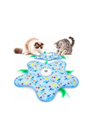 Sevimli Dost Enerji Atma Evcil Hayvan Hareketli İnteraktif Kedi Oyun Matı - Usb Şarjlı - 3 Oyun Modu