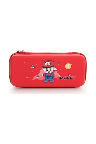 Nintendo Switch Ve Oled Uyumlu Fermuarlı Koruma Çnatası Dobe İtns-1130 3 Renk - Kırmızı