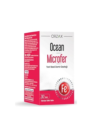 Ocean Microfer Takviye Edici Gıda 30 Tablet