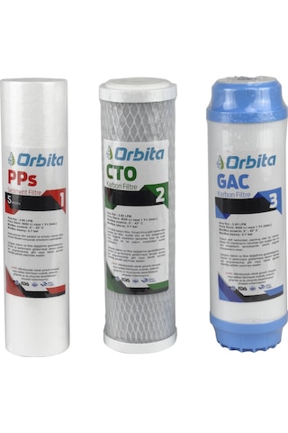 Açık Kasa Su Arıtma Cihazı Filtresi Spun Gac Cto