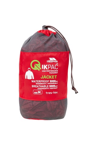 Trespass Uajkraı10001 Qikpac Packaway Tp75 Unisex Yağmurluk 001